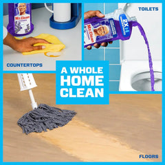 Mr. Clean All Purpose Cleaner, Floor Cleaner for Mopping Home, Bathroom, & Kitchen, Cleaning Liquid for Mop & Bucket, Cleaning Supplies, Multi-Surface Dilutable, Lavender, 41oz, Pack of 4