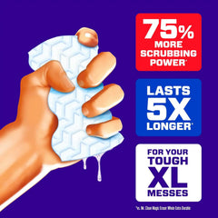 Mr. Clean Magic Eraser Sponge, All Purpose Cleaner, Long Lasting Cleaning Scrubber, Wall, Sneaker, Oven, Kitchen, Bathroom, Shower Cleaner, Cleaning Supplies, Whole Home Extra Durable XL, 8ct
