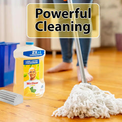 Mr. Clean All Purpose Cleaner, Floor Cleaner for Mopping Home, Bathroom, & Kitchen, Cleaning Liquid for Mop & Bucket, Cleaning Supplies, Multi Surface Cleaner 2X Concetrated Lemon Scent 101 Fl Oz