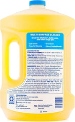 Mr. Clean All Purpose Cleaner, Floor Cleaner for Mopping Home, Bathroom, & Kitchen, Cleaning Liquid for Mop & Bucket, Cleaning Supplies, Multi Surface Cleaner 2X Concetrated Lemon Scent 101 Fl Oz