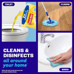 Mr. Clean Antibacterial All Purpose Cleaner, Floor Cleaner for Mopping Home, Bathroom, & Kitchen, Cleaning Liquid for Mop & Bucket, Cleaning Supplies, Multi-Surface Dilutable, Lemon, 99oz